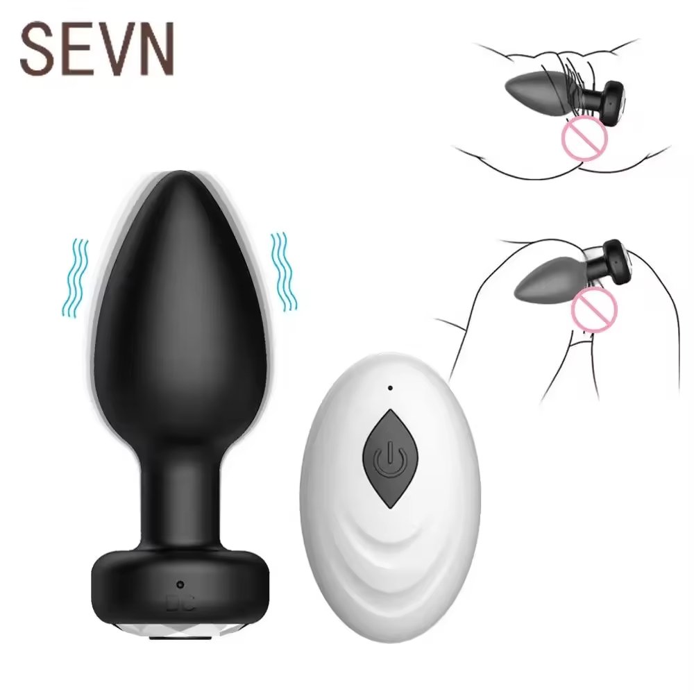 Remote Control Private Silicone Butt Plug vibrator Smooth Touch Female Anal Beads Anal Dilator Anal Sex Toys for Men and Women