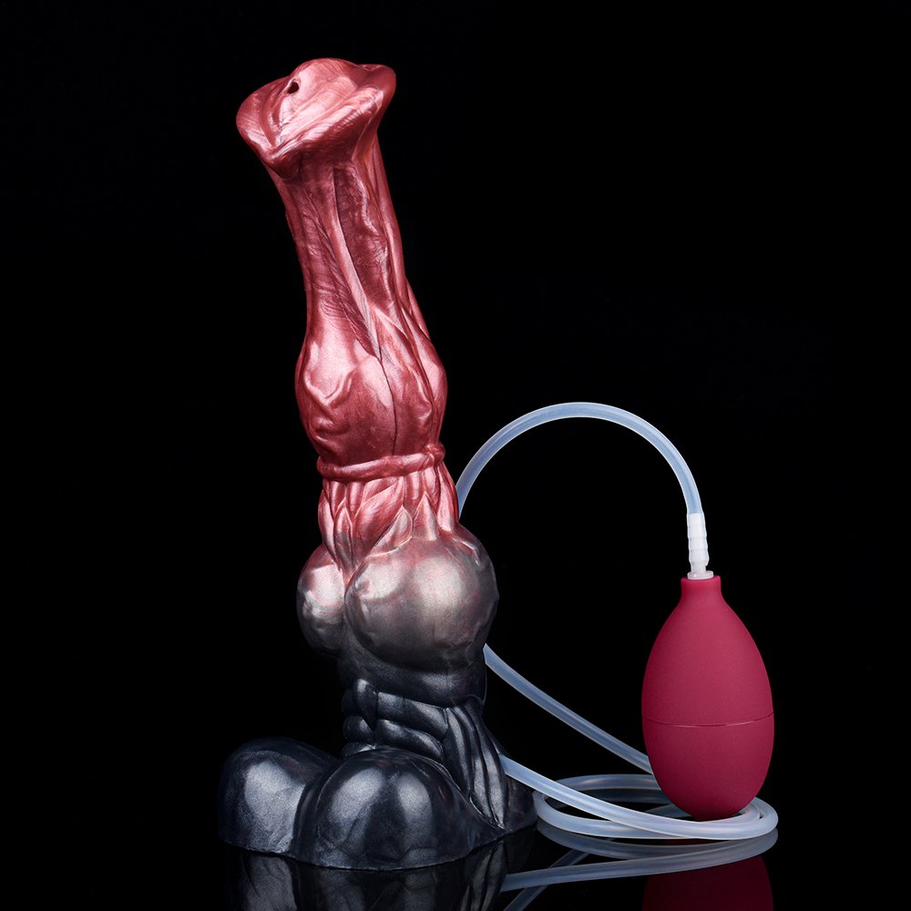 Sex Fun Suction Muilti Color Big Knot Horse Dildo Squirting Dildo with Suction Base Soft Flexible Massive Sex Toys For Women Man