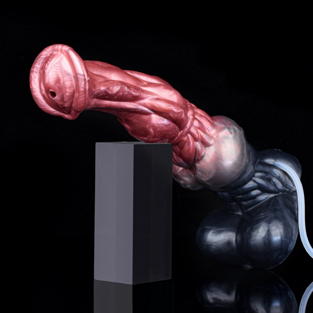 Sex Fun Suction Muilti Color Big Knot Horse Dildo Squirting Dildo with Suction Base Soft Flexible Massive Sex Toys For Women Man