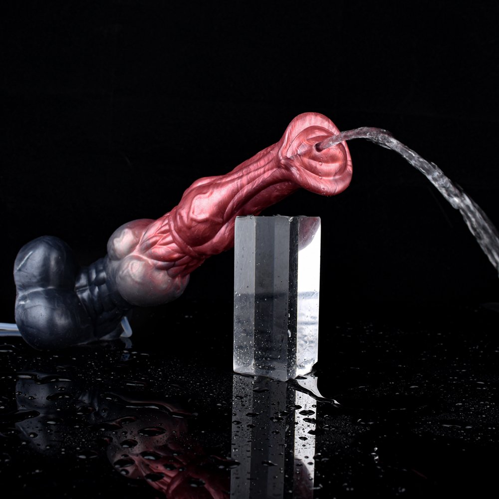 Sex Fun Suction Muilti Color Big Knot Horse Dildo Squirting Dildo with Suction Base Soft Flexible Massive Sex Toys For Women Man