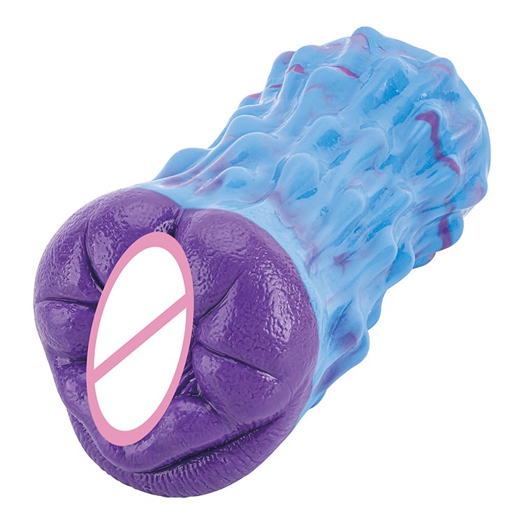 Male Masturbators Dual Channel Realistic Animal Silicone Masturbation Cup Vaginal Anal Sex Pocket Pussy Toys For Adult