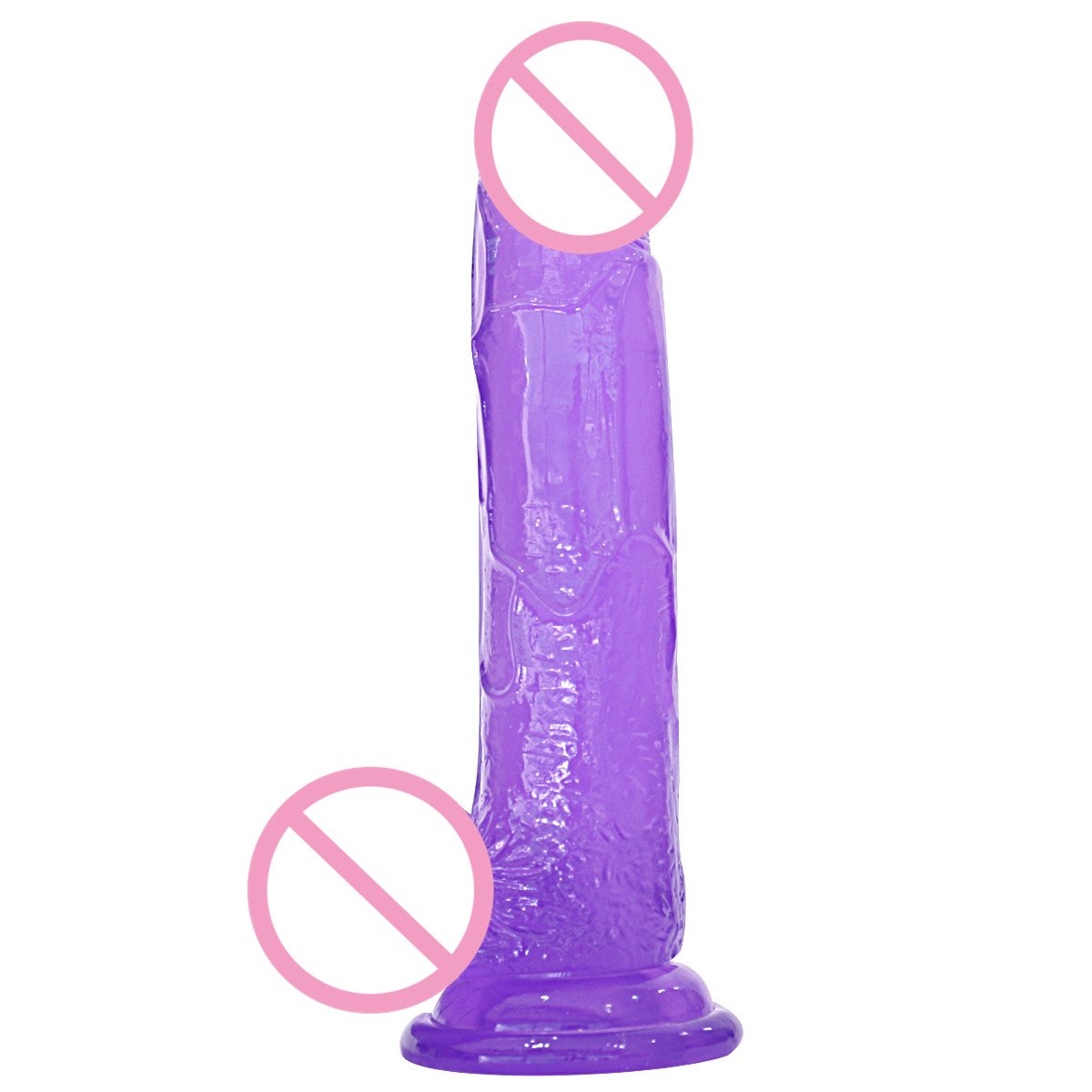 TPE masturbation dildo extended thick dildo anal penis dildo adult sex toys colorful transparent penis female masturbation toy