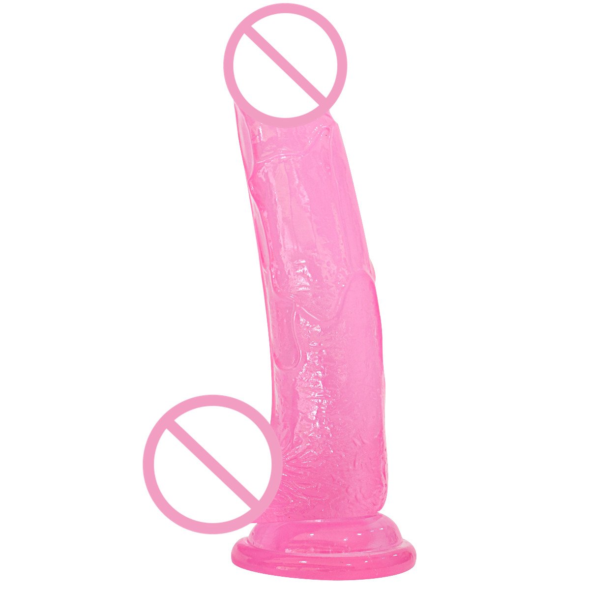 TPE masturbation dildo extended thick dildo anal penis dildo adult sex toys colorful transparent penis female masturbation toy