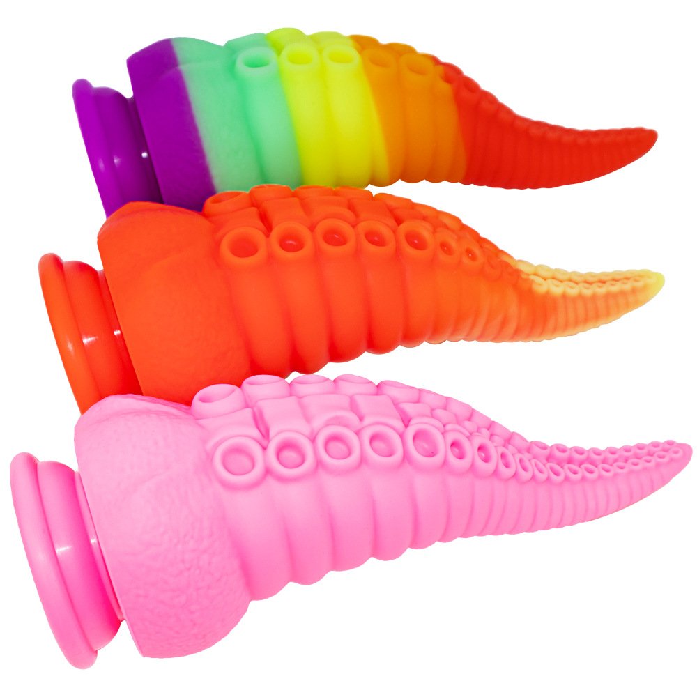 Dildo Stimulation Vaginal Anal Sex Toys Massager Colored Octopus Tentacles Feminine Erotic Anal Plug Suction Cup Masturbator