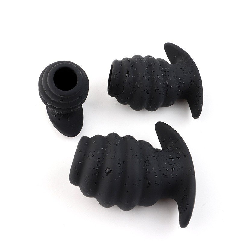 Hot Selling Silicone Butt Plug Hollow Anal Vaginal Speculum Dilator BDSM Enema Sex Toys for Couples Men