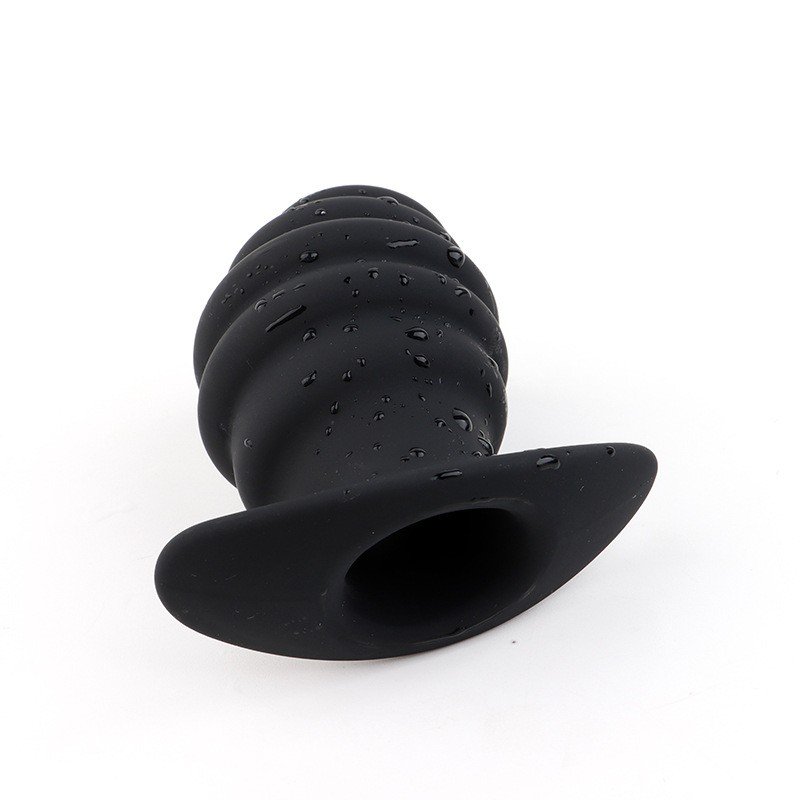 Hot Selling Silicone Butt Plug Hollow Anal Vaginal Speculum Dilator BDSM Enema Sex Toys for Couples Men