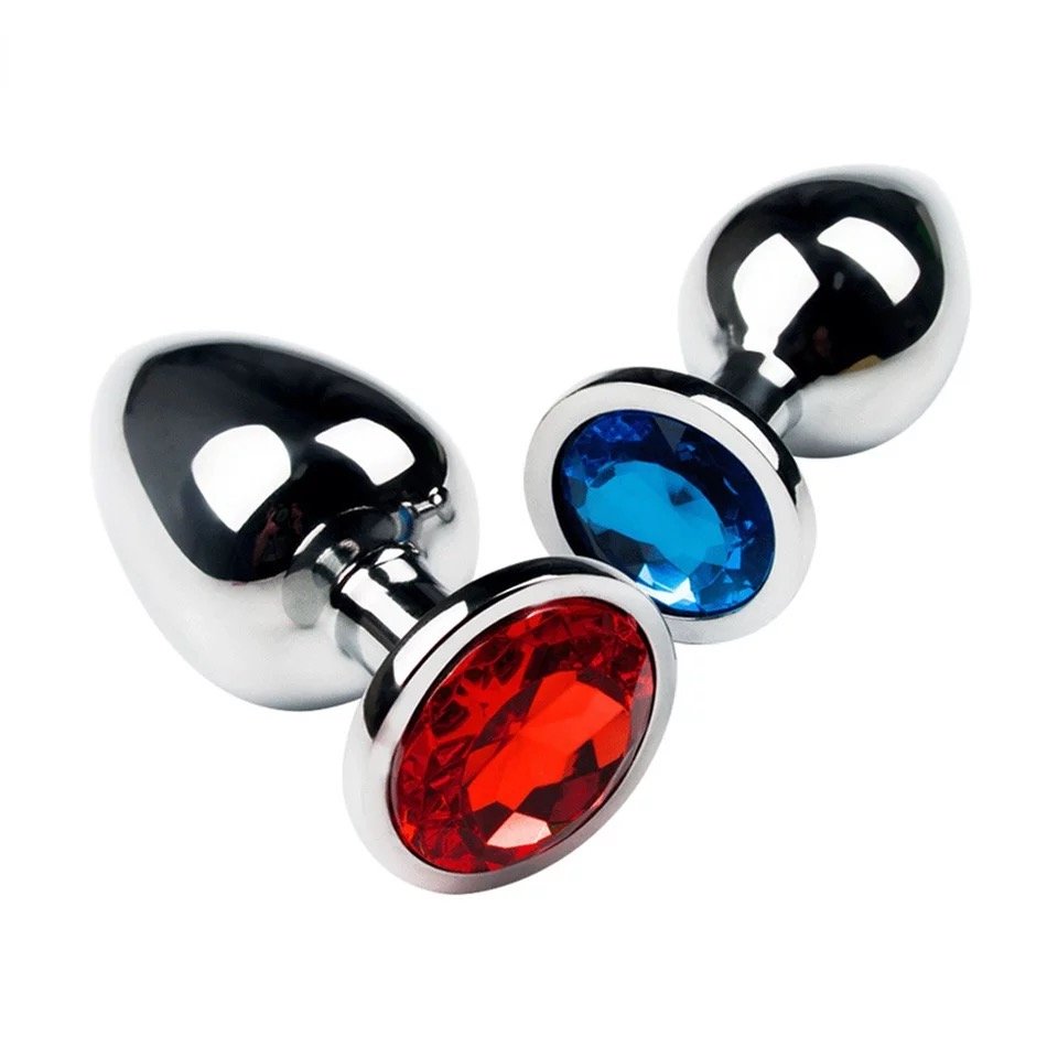 New Metal Anal Sex Toys Butt Plug Stainless Steel Crystal Prostate Massage SM Game for Women Men Adult Products Sexy Toys