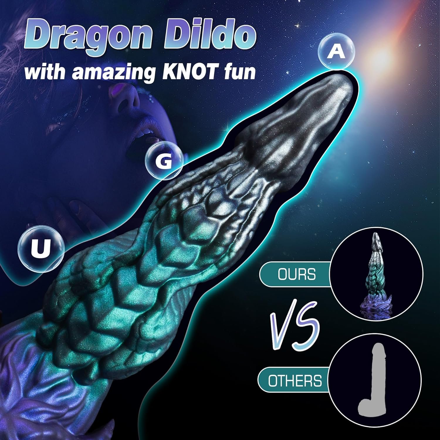 2024 New Silicone Monster Dildo Dragon Knot Tentacle Fantasy Dildo with Suction Cup Alien Animal Dildo for Women Men Gay Couple