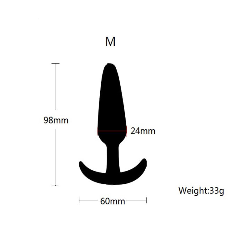 silicone adult sex toy in 3 sizes anal plug for woman vaginal masturbation Female Sex Toys