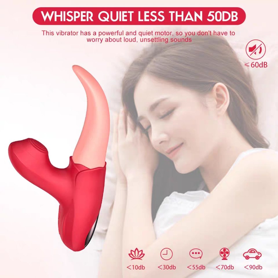 Tongue Rose Sex Toy Clitoral Stimulator Nipple Breast Vaginal Anal Patting Vibrator Suck lick Women Stimulator Massager