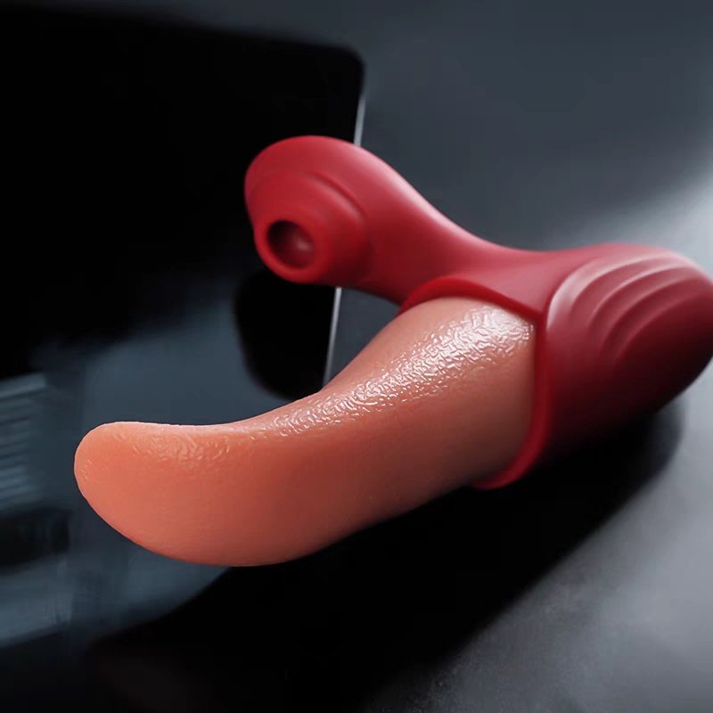 Tongue Rose Sex Toy Clitoral Stimulator Nipple Breast Vaginal Anal Patting Vibrator Suck lick Women Stimulator Massager