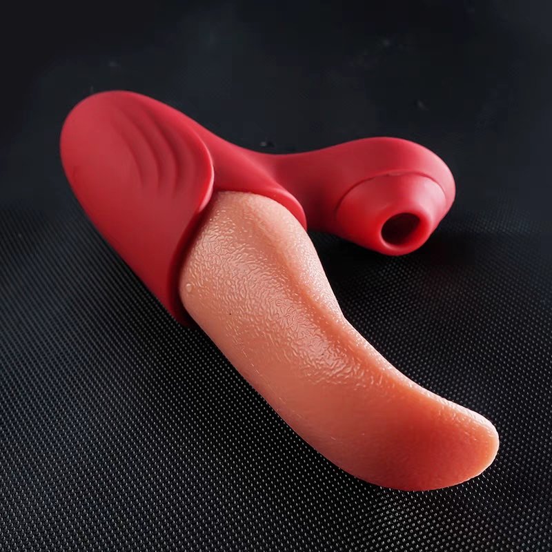 Tongue Rose Sex Toy Clitoral Stimulator Nipple Breast Vaginal Anal Patting Vibrator Suck lick Women Stimulator Massager