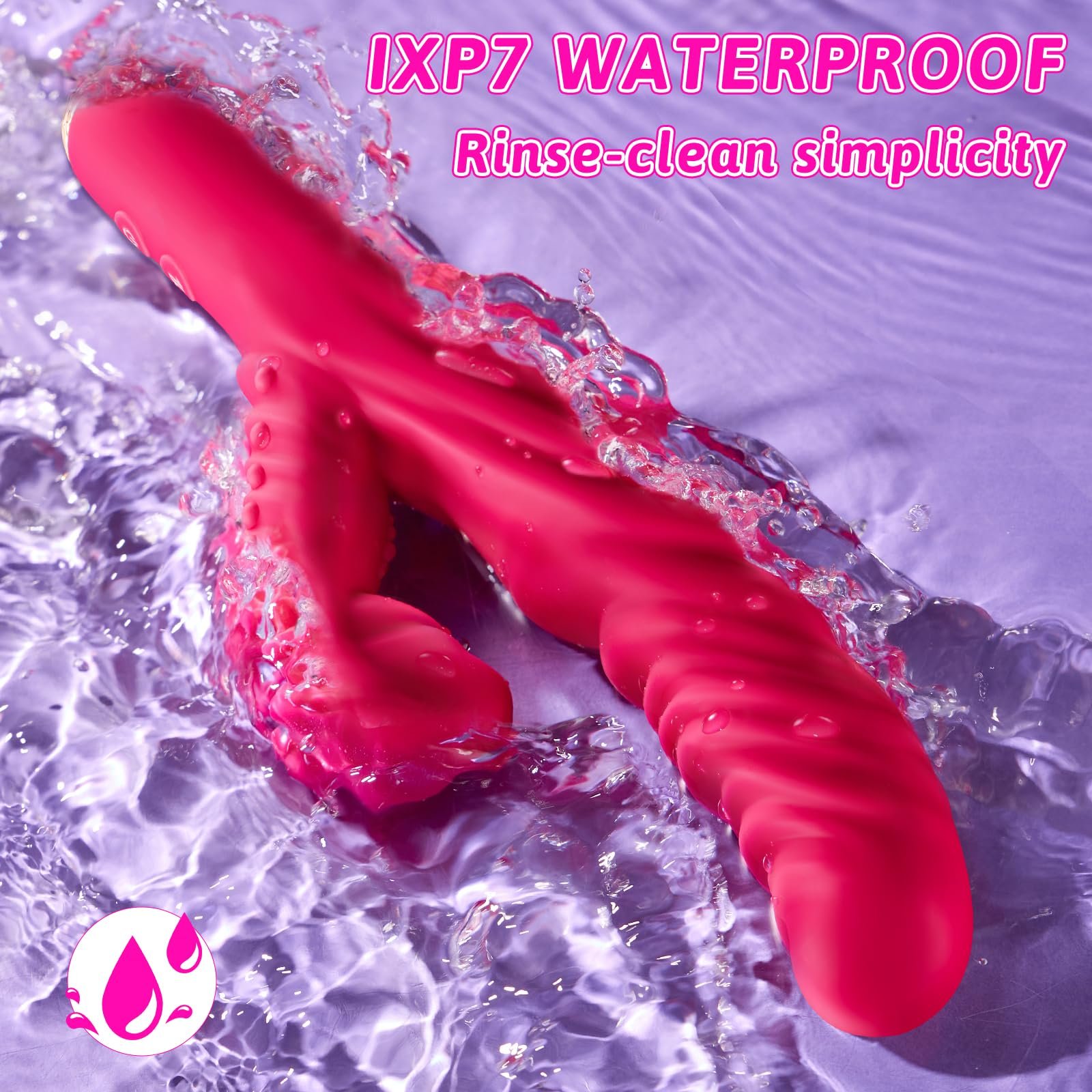 Slapping Peristaltic Thrusting Vibrator Dildo Anal Sex Toy Clitoral Clit Stimulator Telescopic Tapping Rabbit Vibrator For Women