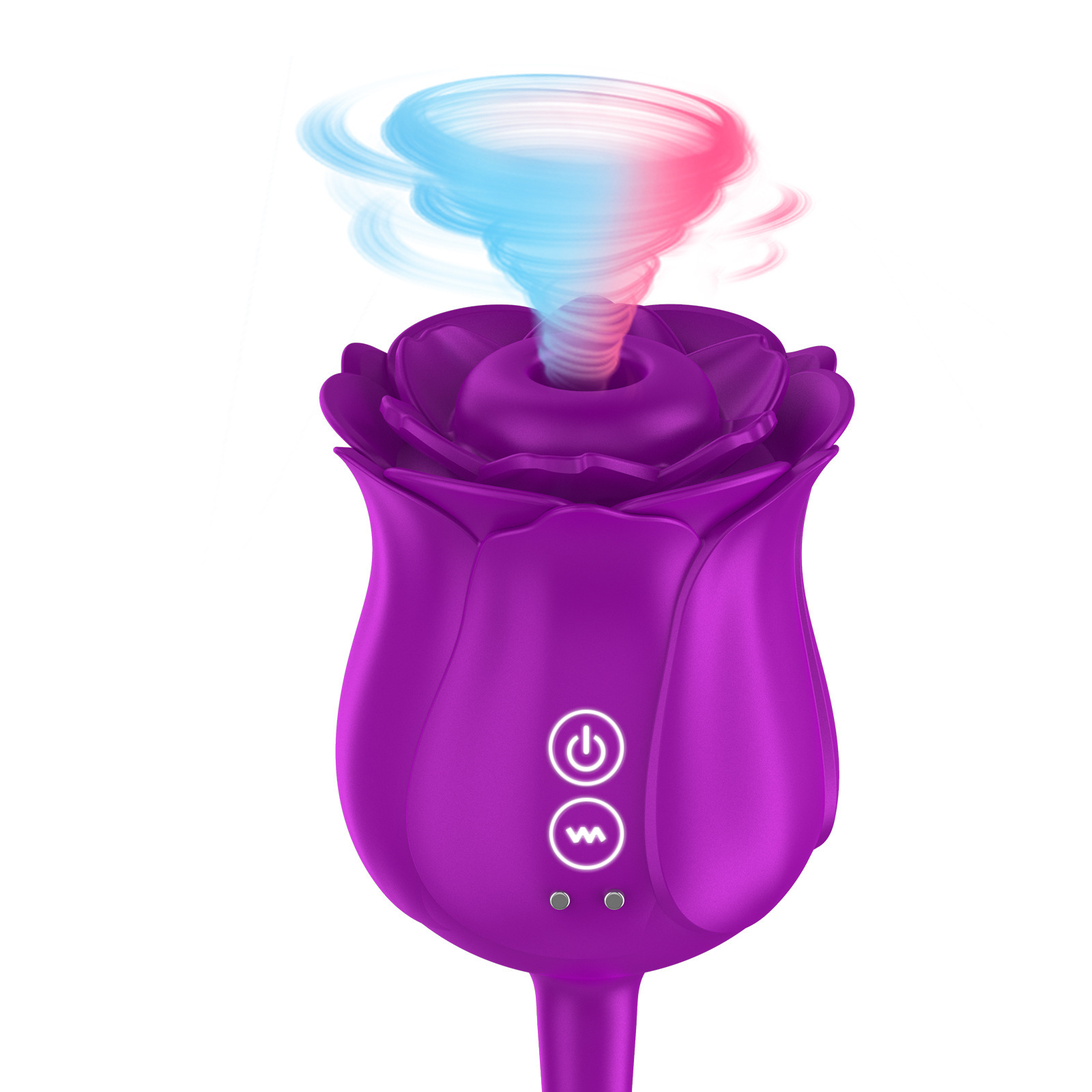 Customizable Rose Double Ended Sucking Insertion Masturbator Stimulation Clitoris Nipples Anal Strong Sucking Vibration Sex Toys