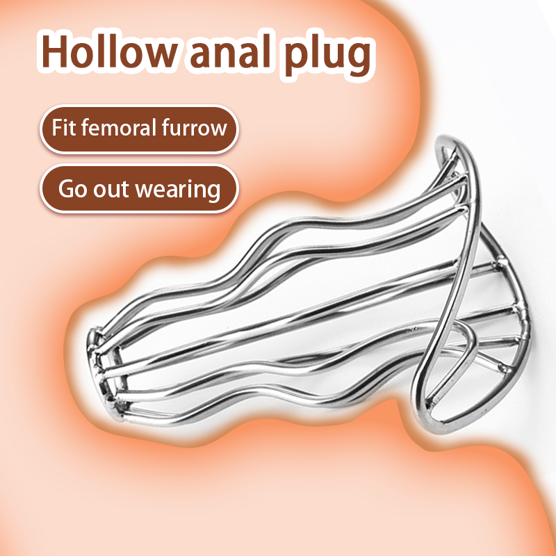 Stainless Steel Anal Plug Metal Gourd Hollow Butt Toy Specially Designed Sex Toys for Women and Men