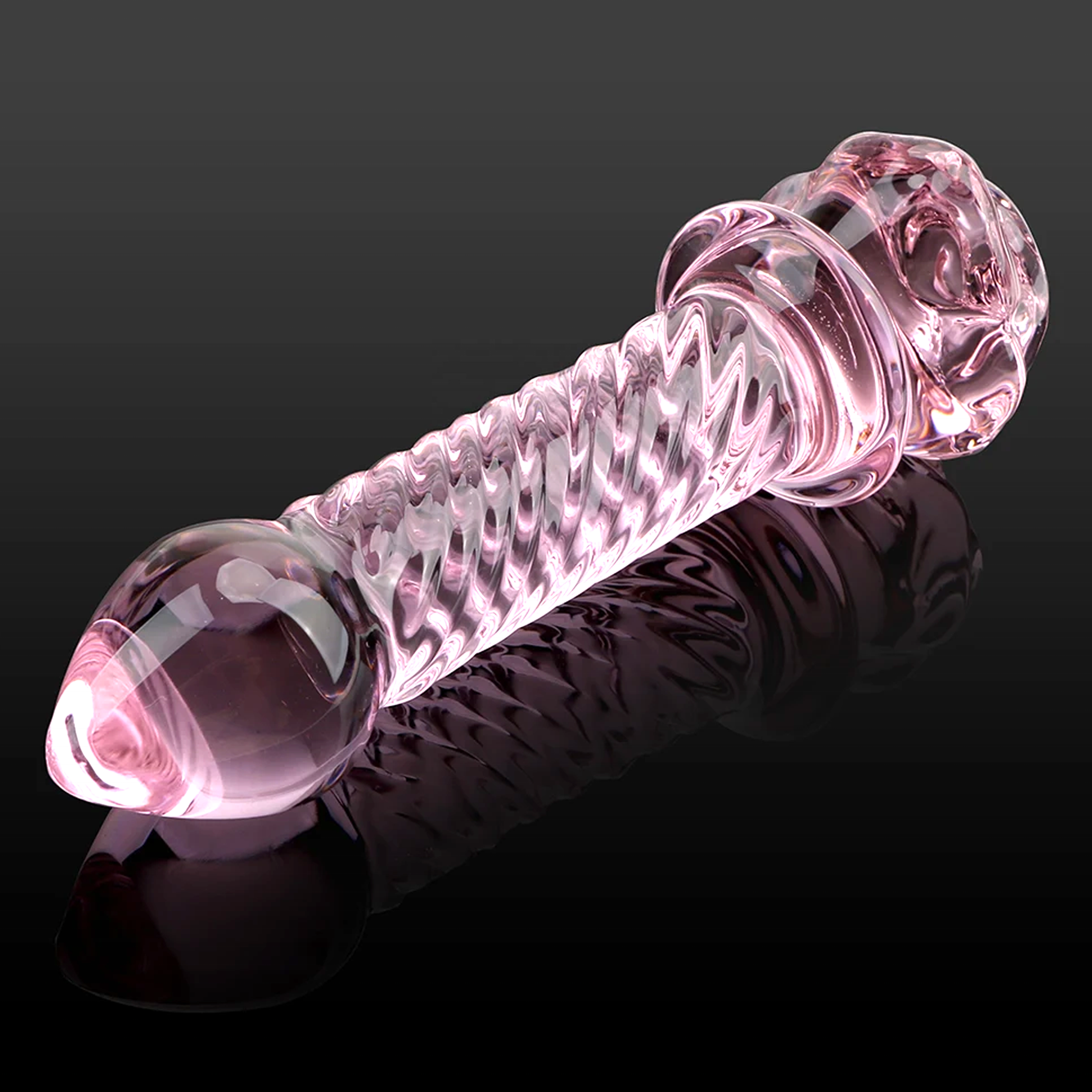 Hot Selling Flower Penis Anal Butt Plug Stimulation Sex Toys Glass Dildo With Rose Anal Plug Crystal Yoni Wand Dildo For Women