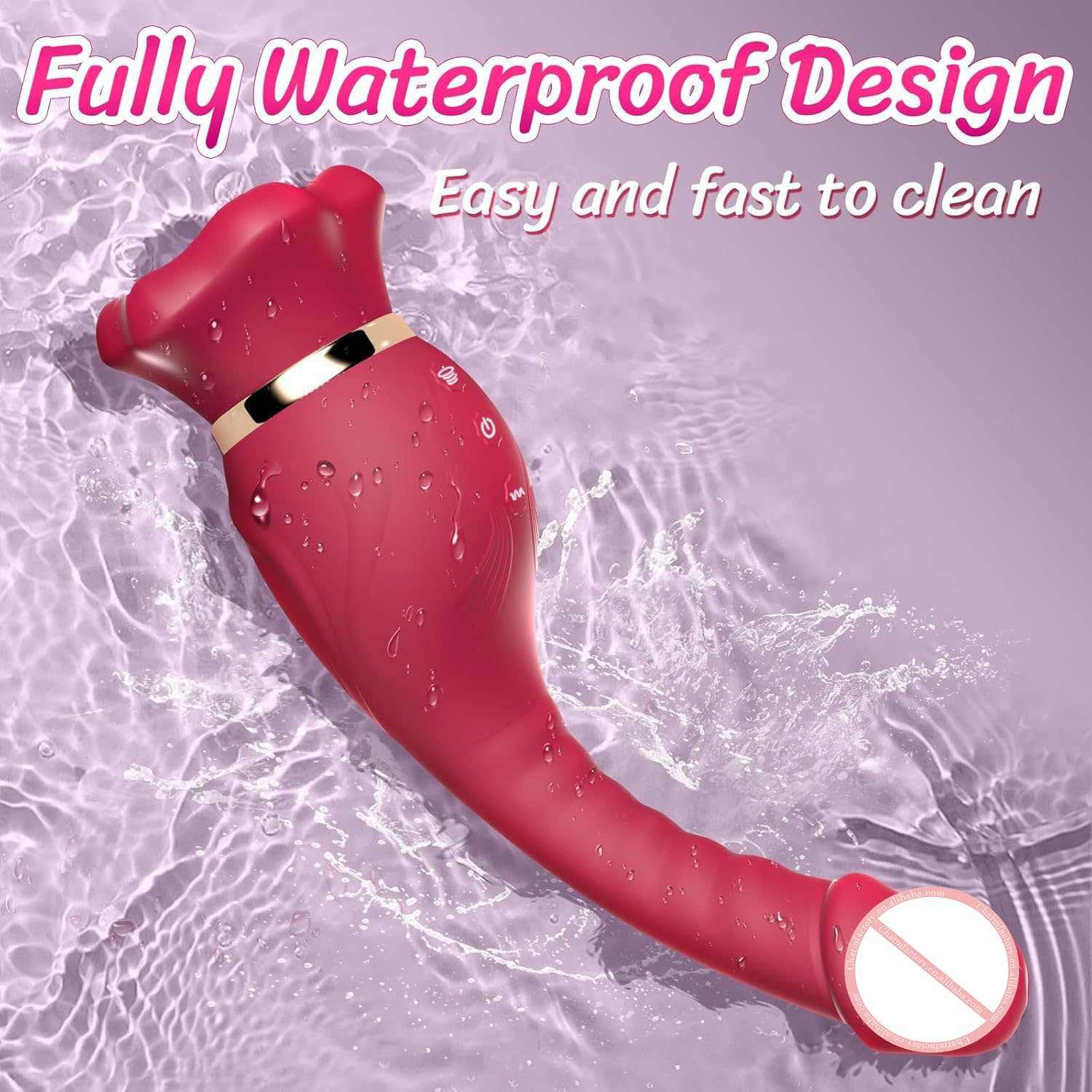 NEW Rose Sucking Vibrator Tongue G Spot massager Sex Toys for Women Clitoral Nipple Stimulator Anal Dildo for Couples Games