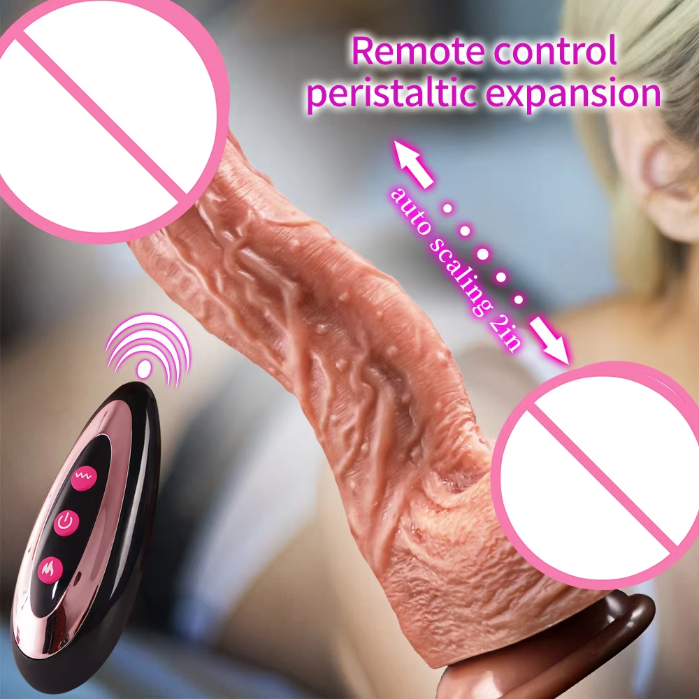LOVE Dildo 12 Inch Anal Silicone Huge Realistic remote control Big Dildo Vibrator For Women Sex Toy Strap On Thrusting Dildo