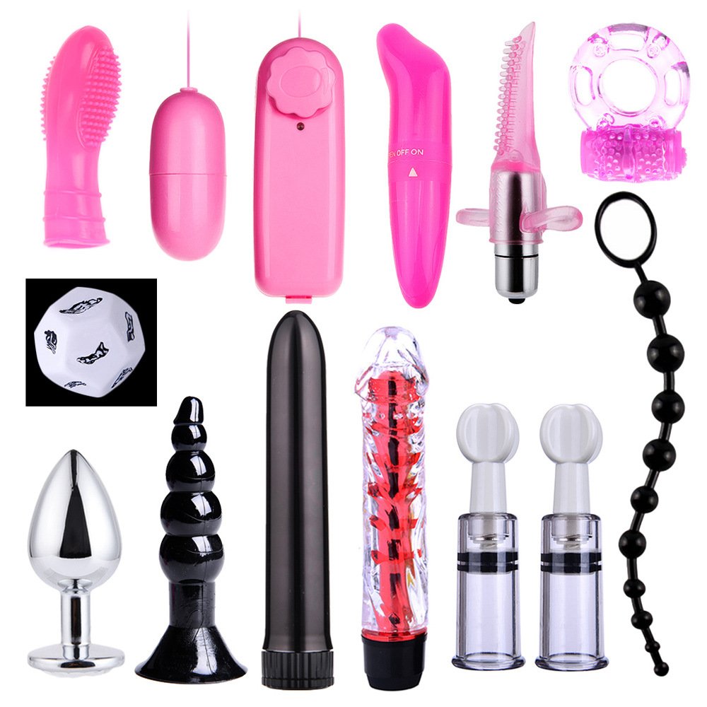 47 PCS BDSM Set Kits Bondage Gear Handcuffs Nipple Clamps Whip Spanking Anal Plug Adults SM Sex Toys for Women Men