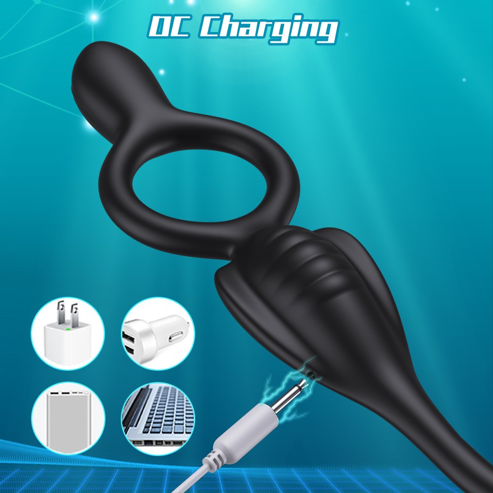 3 in 1 App control Vibrating Cock Ring Anal Butt Plug Vibrator Prostate Massager With Remote 3 Motors Sex Toys For Men