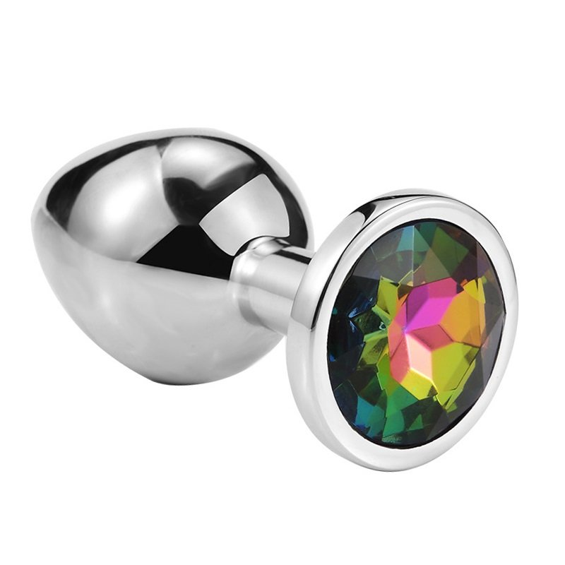Round stones Small size Jewelry Crystal gems Metal anal butt plug sex toy wholesale shop