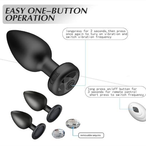 Wholesale Silicone Toy Butt Plug Training Kit Remote Control 10 Frequency Vibration Vibrating Plug Prostate Massager