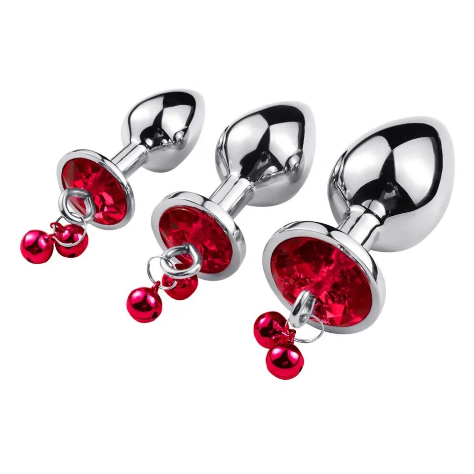 Anal Plug With Bells Aluminium Alloy Fun Adult Toys Anal Toys Metal Butt Plug Sex Toys For Man And Women juguetes sexuales