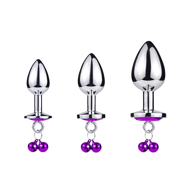 Anal Plug With Bells Aluminium Alloy Fun Adult Toys Anal Toys Metal Butt Plug Sex Toys For Man And Women juguetes sexuales