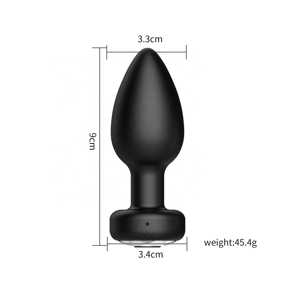 Usb Rechargeable Wireless Remote Prostate Massager Adult Sex Toys Red Rose 10 Vibration Modes Butt Plugs Anal Vibrator