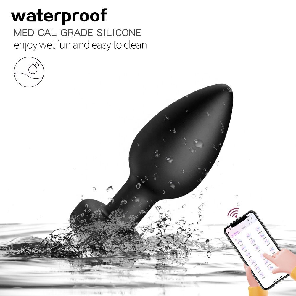 Usb Rechargeable Wireless Remote Prostate Massager Adult Sex Toys Red Rose 10 Vibration Modes Butt Plugs Anal Vibrator