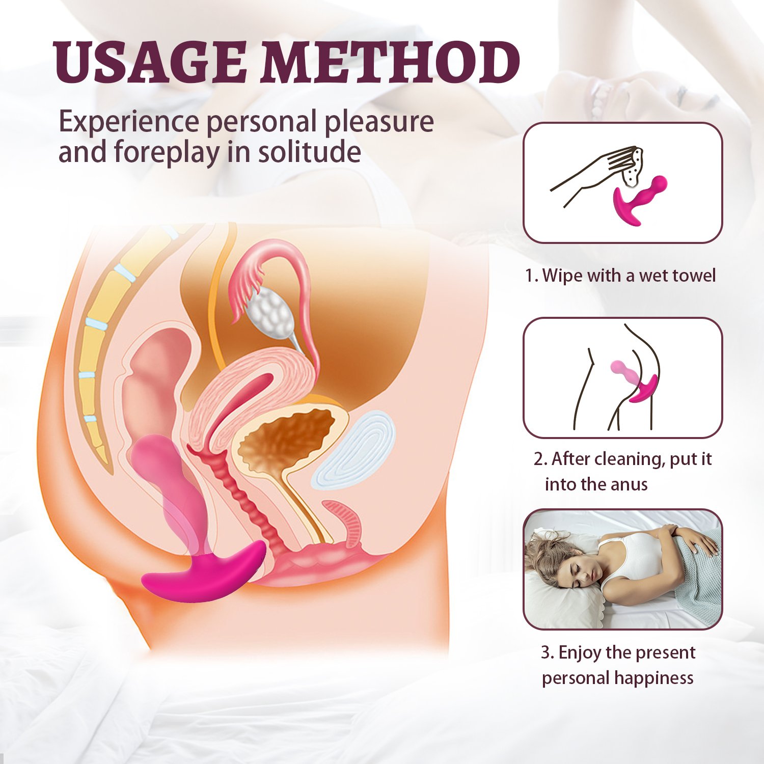 Ylove Anal Sex Toy Comfortable Butt Plug for Enhancing Sexual Pleasure Anal Beads for Men