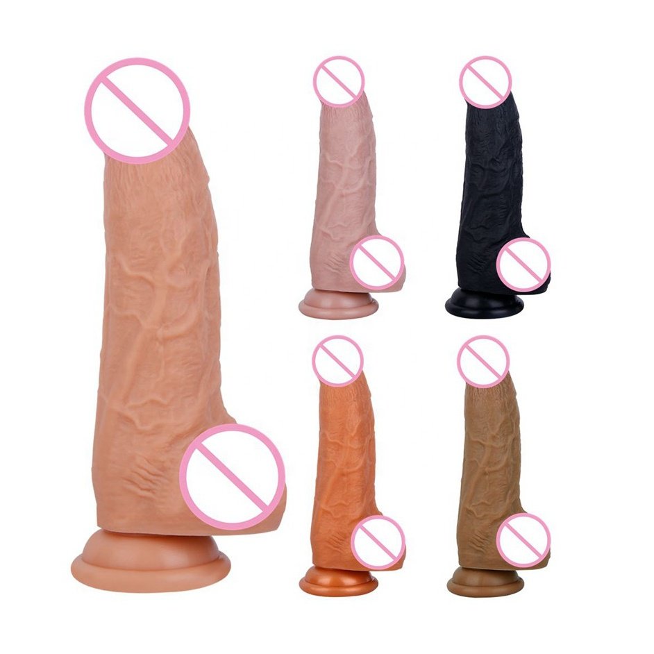 8.26 Inch 21cm Realistic Silicone Dildo Strong Suction Cup Ultra Soft Lifelike Thick Anal Sex Toys for women Sex Dildo
