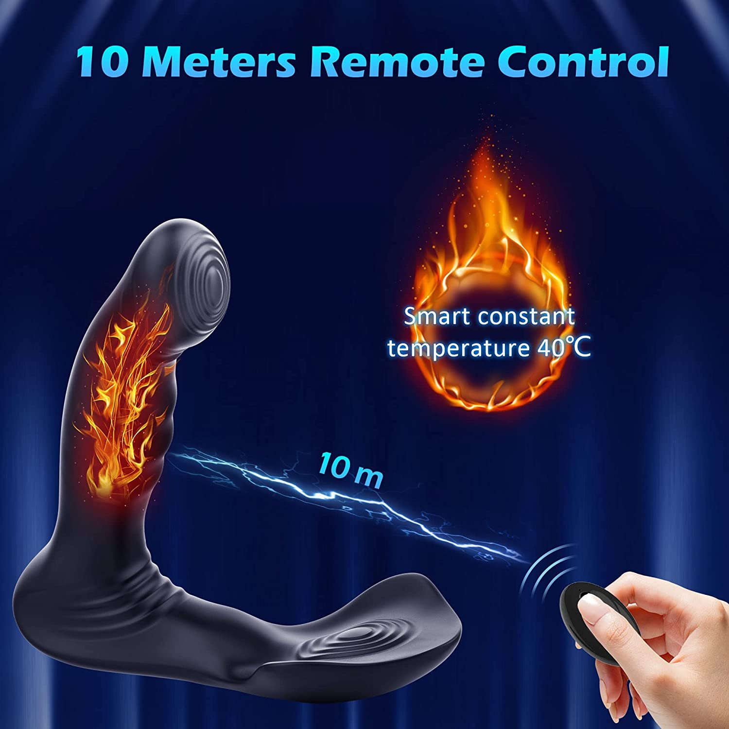 Waterproof Silicone Prostate Massage Butt Plug APP Control Anal Sex Toy For Men Vibrators
