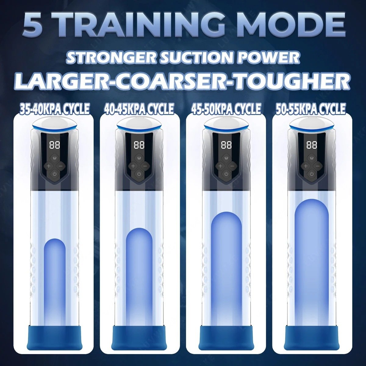 AIZHILIAN Sex toy factory manufacturing electric vacuum negative pressure penis trainer men's hydrotherapy workout equipment
