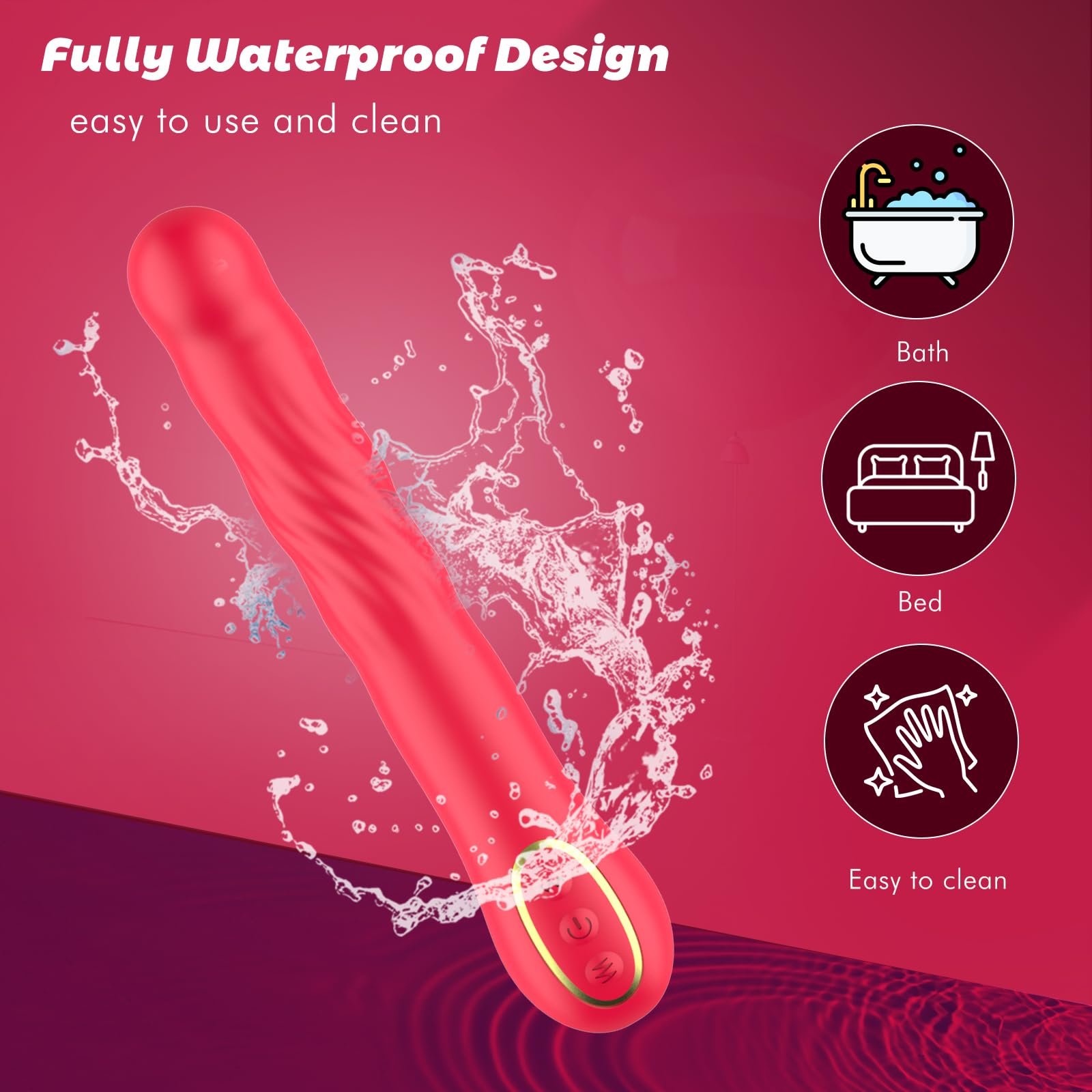Female Masturbation Clit Nipple Vaginal Stimulation Massager Silicone Flexible Peristaltic Thrusting G Spot Vibrator For Women