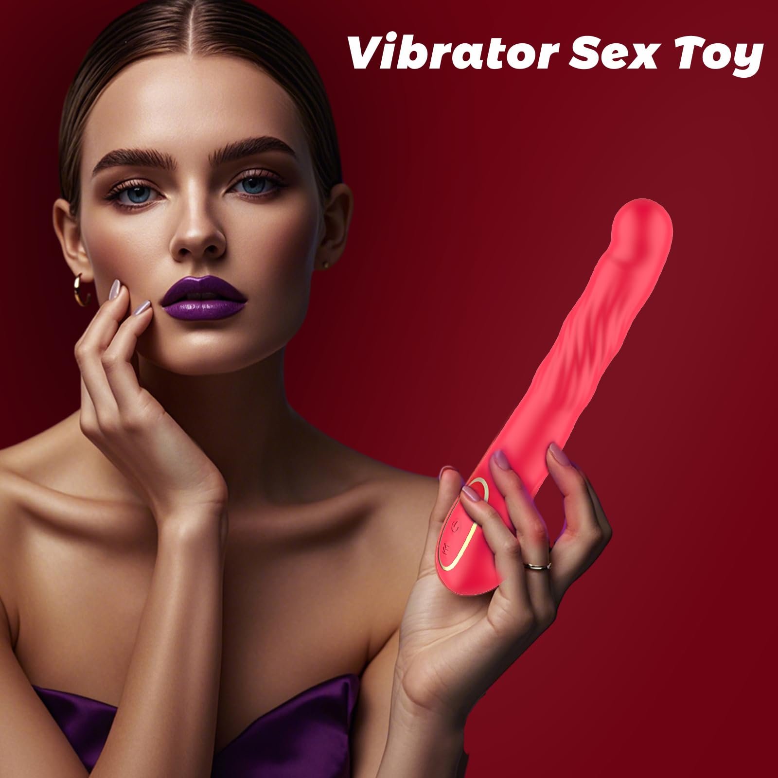Female Masturbation Clit Nipple Vaginal Stimulation Massager Silicone Flexible Peristaltic Thrusting G Spot Vibrator For Women