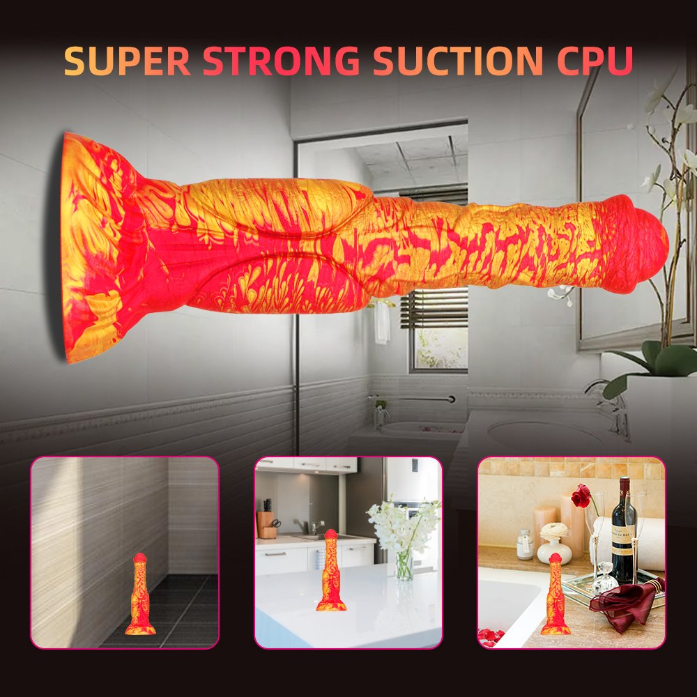 Colorful Horse-Design Strap-On Dildo Fantasy Adult Sex Toy for Men Women Long Silicone Anal Plug with Liquid Silicone Material