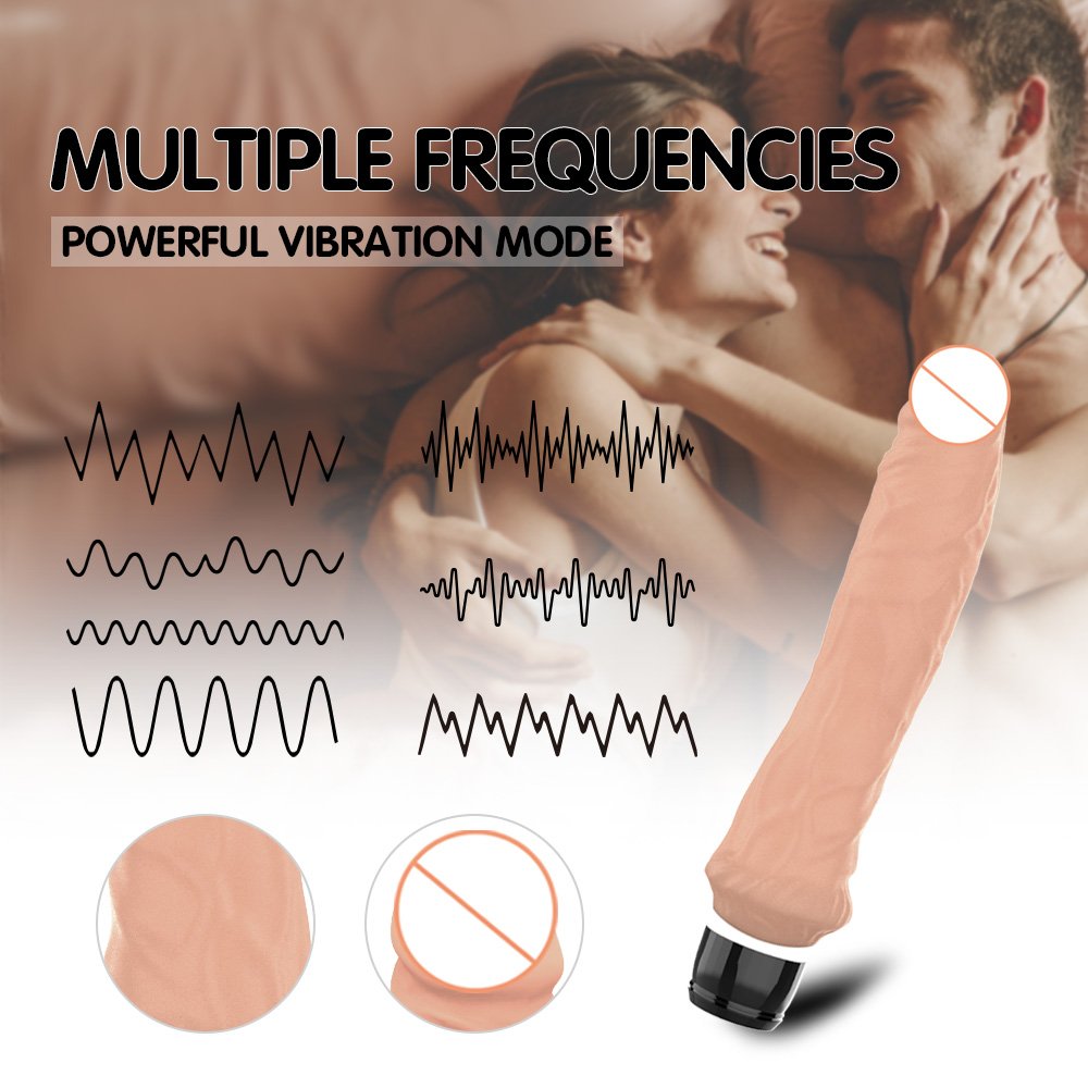 Toparc 7 Vibrating Modes Rechargeable Realistic Dildo Vibrator Clitoral Stimulator Adult Anal Sex Toys