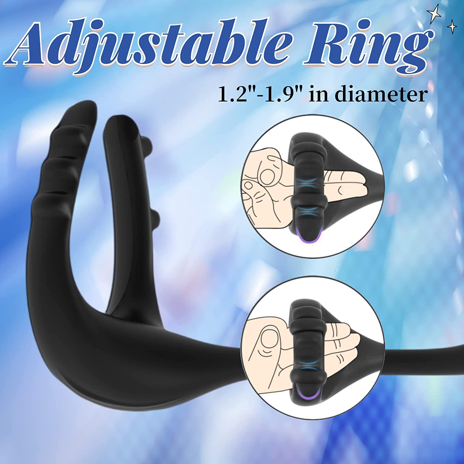 Amazon explosive lock ring massage products men's lock ring rear court vibrator wireless remote control rear court anal plug