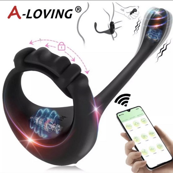 Amazon explosive lock ring massage products men's lock ring rear court vibrator wireless remote control rear court anal plug