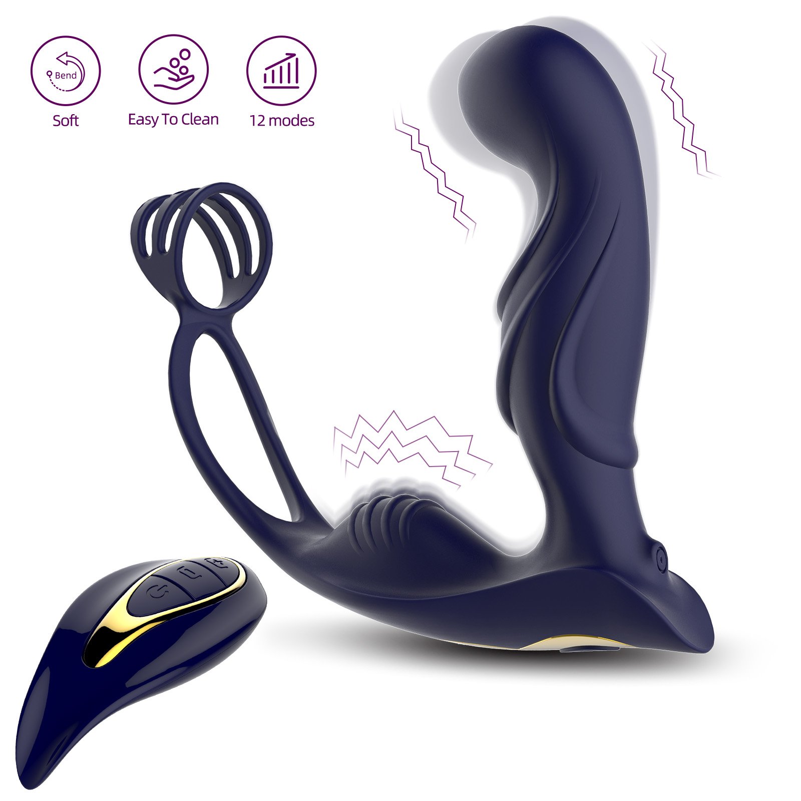 Men's Prostate Treatment Device Sex Toy Anal Plug Effective Prostate Massager