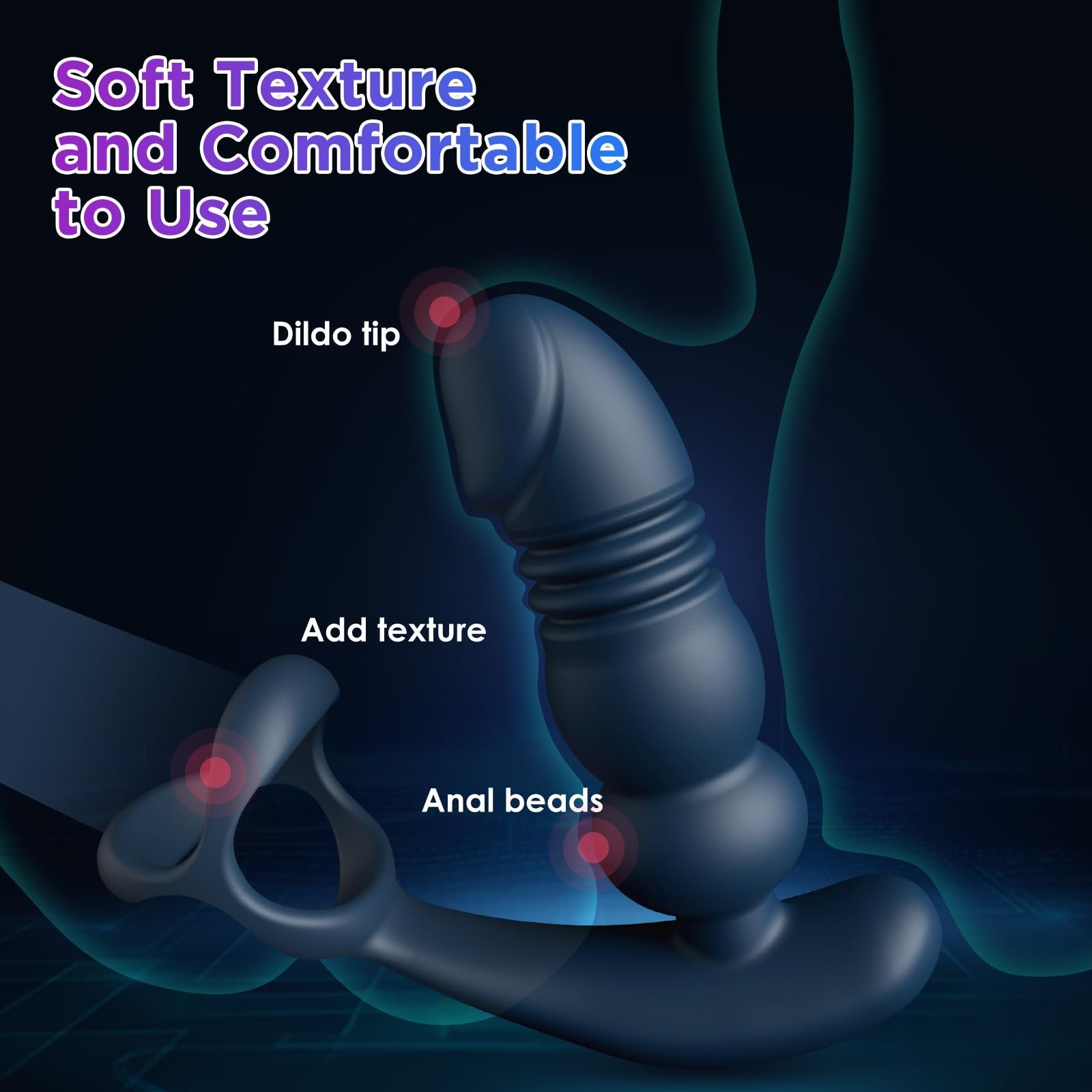 Wireless Remote Control G-Spot Thrusting Anal Plug Vibrator Male Prostate Massager Butt Plug Masturbating For Men Adult Sex Toys