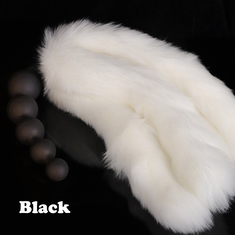 Best Selling Silicone 5 Gradual Anal Beads Plug with Removable Fox Tails Gold Butt Plug Adult Sex Toy For Cosplay
