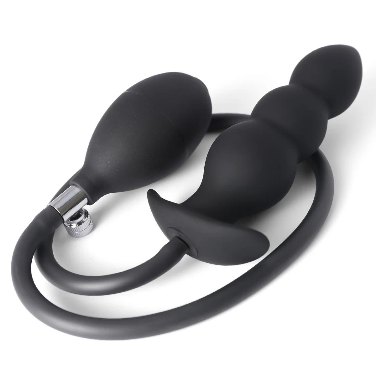 Inflatable Anal Plug With Built-in Steel Balls Anal Expander Butt Plug Anus Dilators Prostate Massager Stimulator Adult Sex Toys
