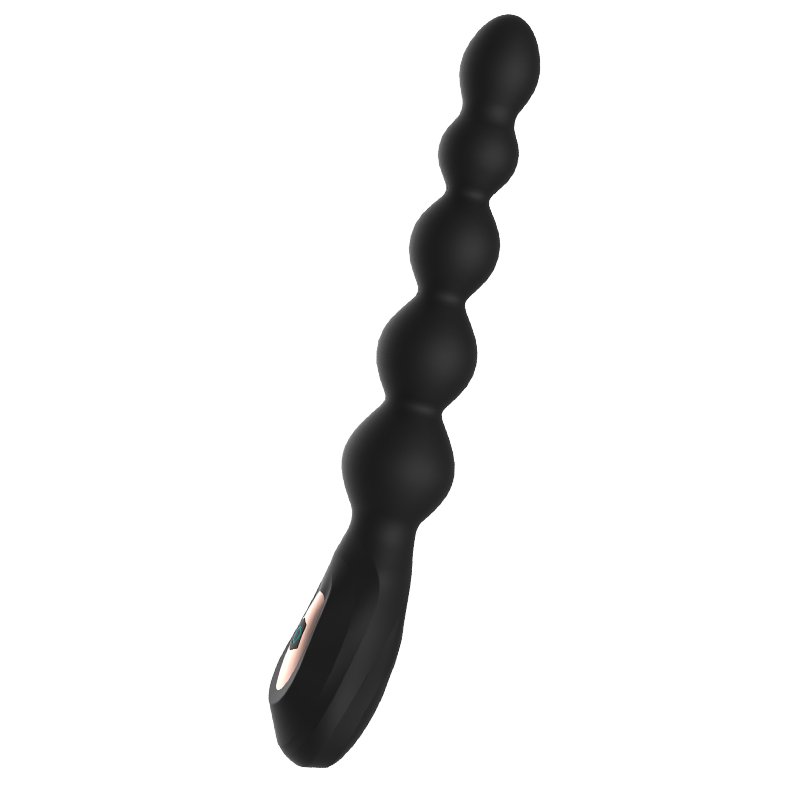 2023 New Soft Silicone Wholesale Cheap Tpe Women/men Adult Sex Toy Anal Sex Butt Plug Black Beads