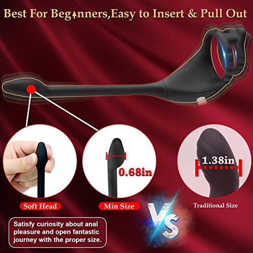 Hot Plug Anal 9 Male vibratory Prostate Massager Silicone and matel Anal butt plug