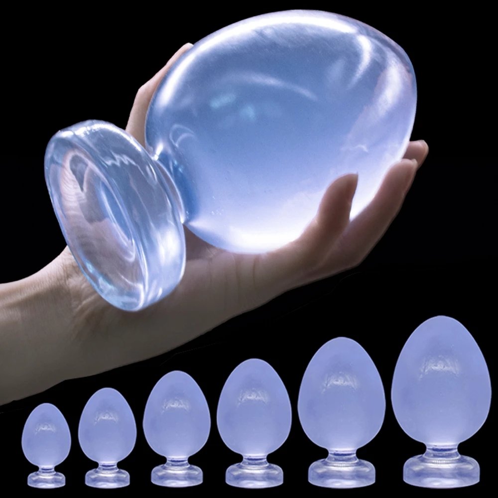 6 Sizes Large Beads Anal Plug With Suction Cups Butt Plug Anus Dilator Anal Expansion Vaginal Masturbator Men Women Sex Toys