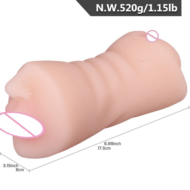 3 in 1 Anal Butt Mouth Male Masturbation Real Vagina Pockets Pussy Male Masturbators Adult Sex Toys for Men