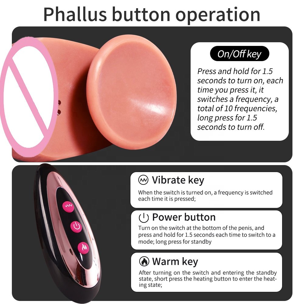 Realistic Dildo Vibrator For Women Sex Toys Heating Big Cock Remote Control Penis Telescopic Vibrators Anal Female Stimulator