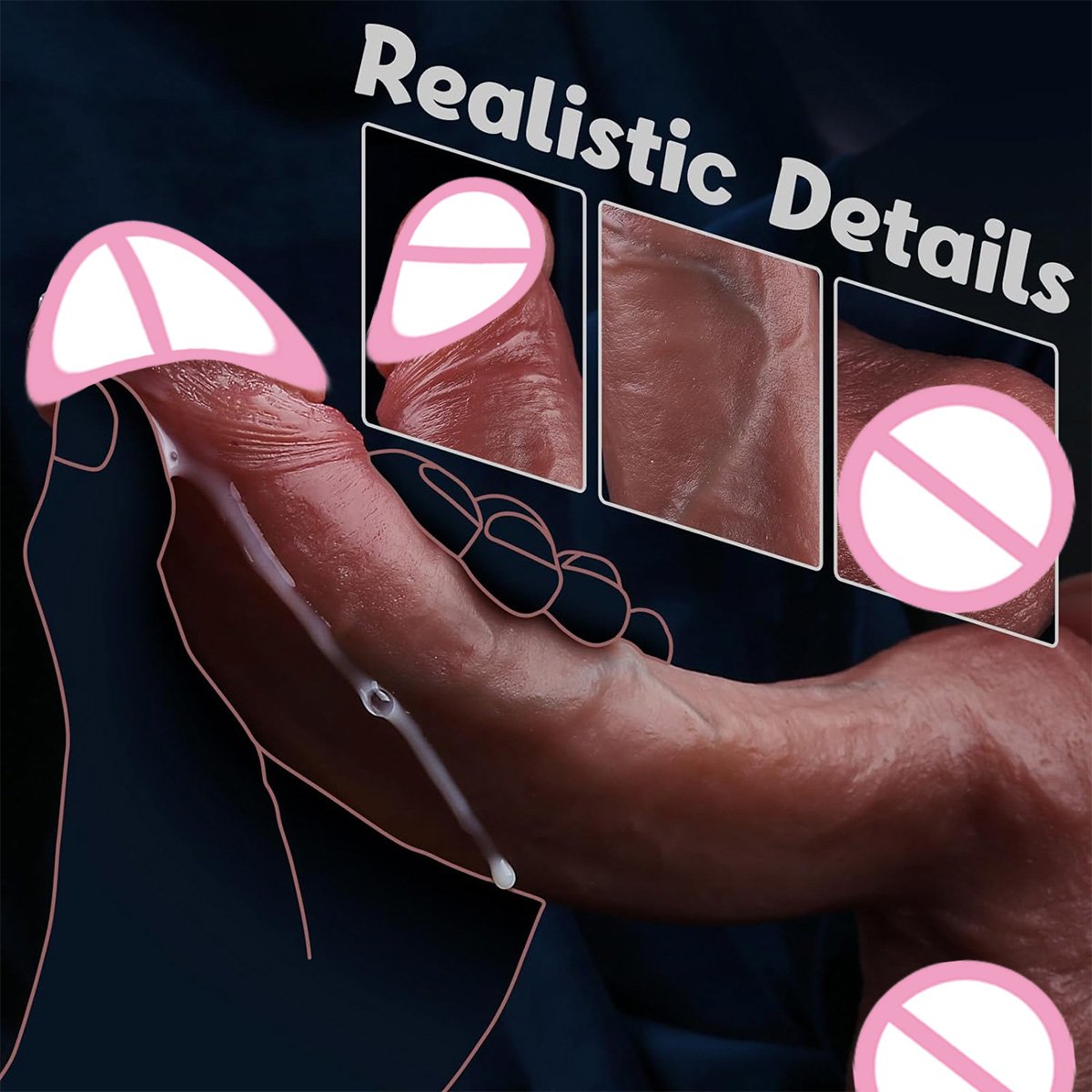 10.8 Inch Realistic Big Thick Dildo Sex Toy for Women Lifelike Soft Silicone Anal Dildo with Strong Suction Cup Penis for Vagina